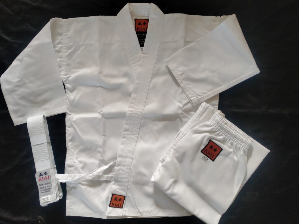 Karategi Adulte Noir 8 Onces - Wacoku, Polycoton, Pour Karaté, Jujitsu, Ju-jitsu
